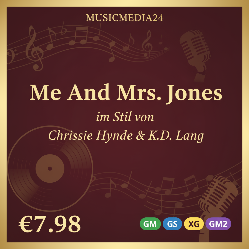 Me And Mrs. Jones - Chrissie Hynde und K.D. Lang Midifile