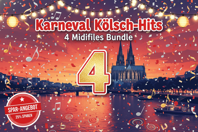 Carnival Cologne Hits Bundle - 4 MIDI files