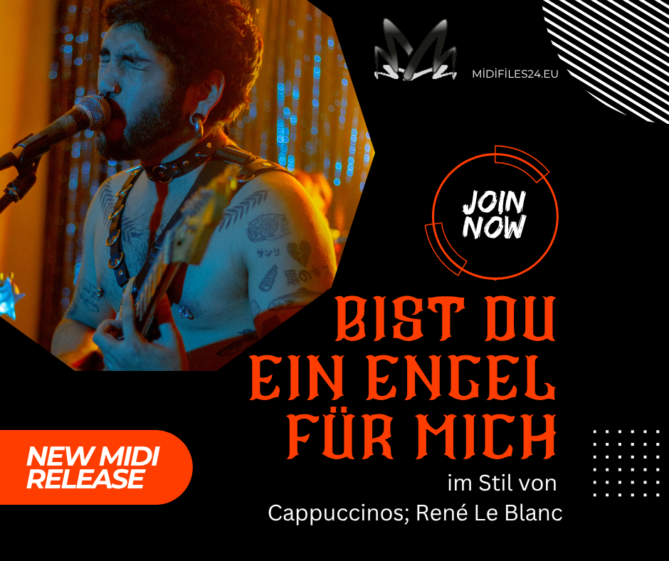 ✨ NEU: "Bist du ein Engel für mich" – das brandneue Midifile im Stil von Cappuccinos & René Le Blanc!