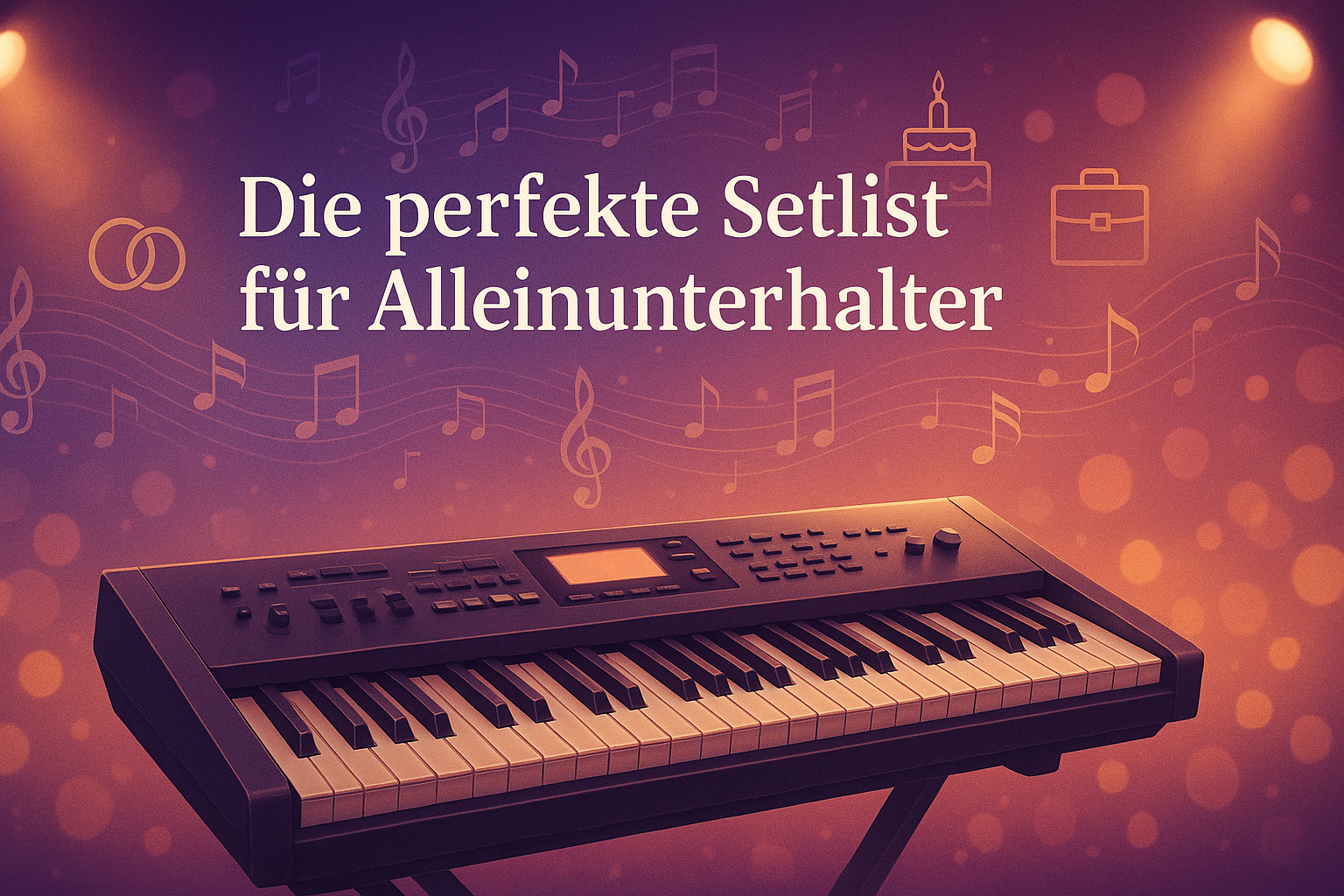Die perfekte Setlist für Alleinunterhalter