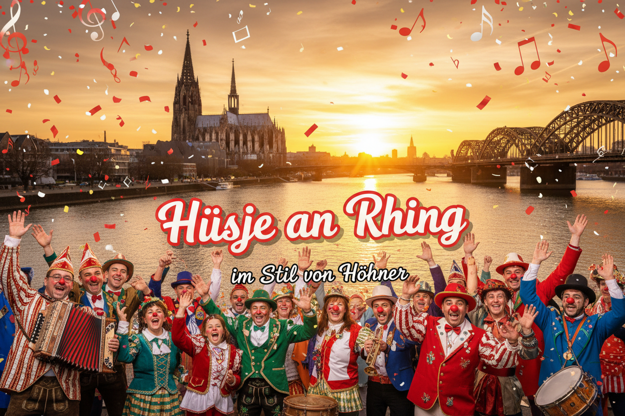 Hüsje an Rhing Midifile - Höhner Kölsch-Klassiker für Karneval und Live-Auftritte
