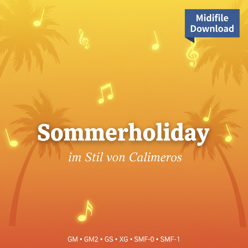 Sommerholiday im Stil von Calimeros – Jetzt als Midifile erhältlich!