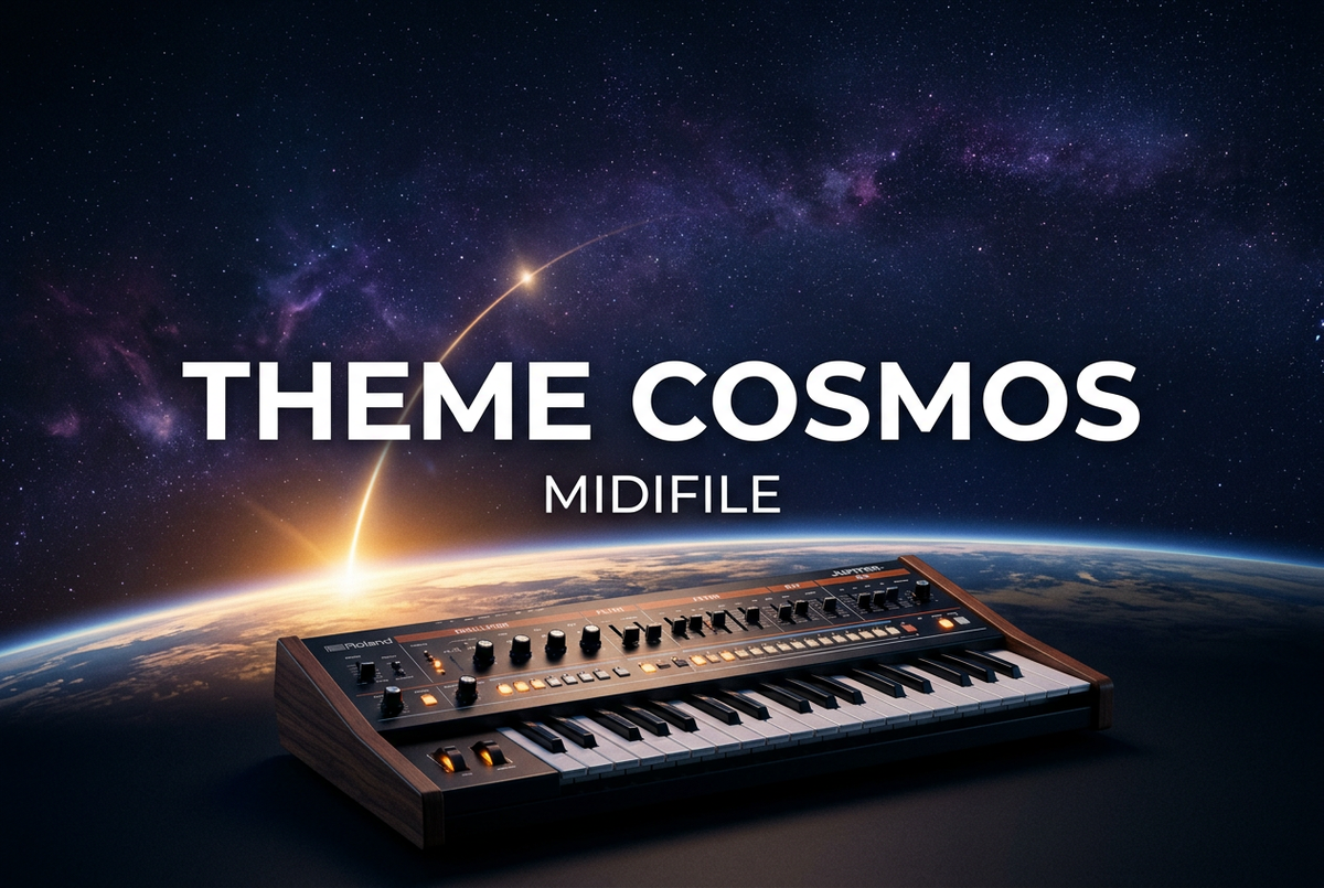 Theme Cosmos: Instrumentales Midifile im Stil von Vangelis