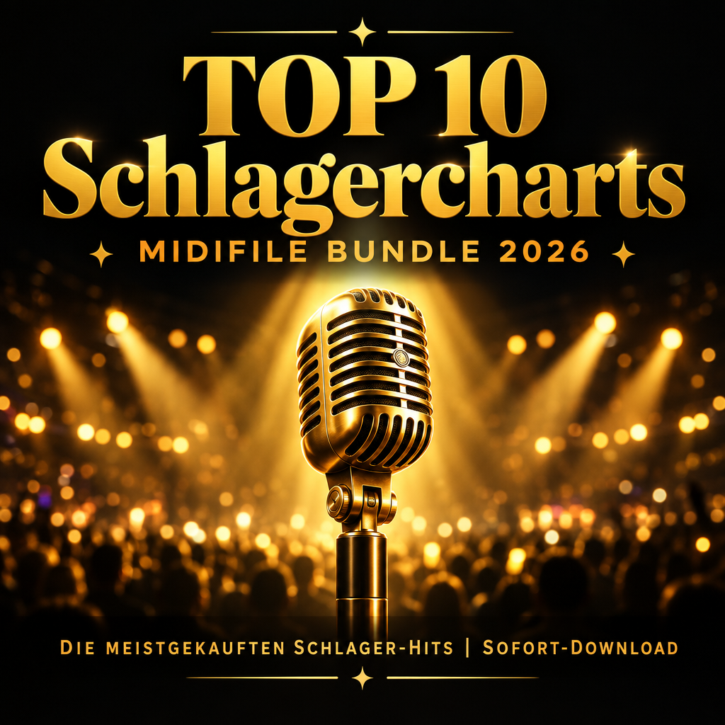 TOP 10 Schlagercharts 2026 als Midifile – Meistgekaufte Hits | Musicmedia24