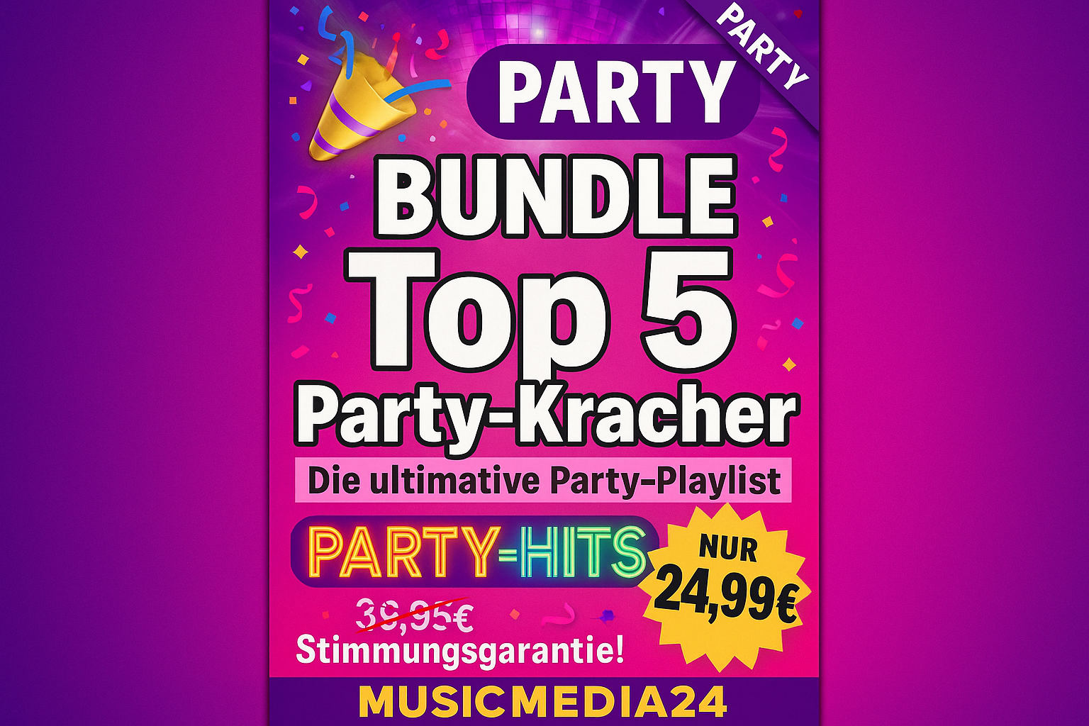 Vertikales Banner - Party Bundle